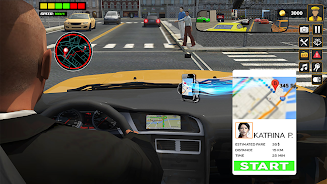 US Taxi Car Driving Games ဖန်သားပြင်ဓာတ်ပုံ 3