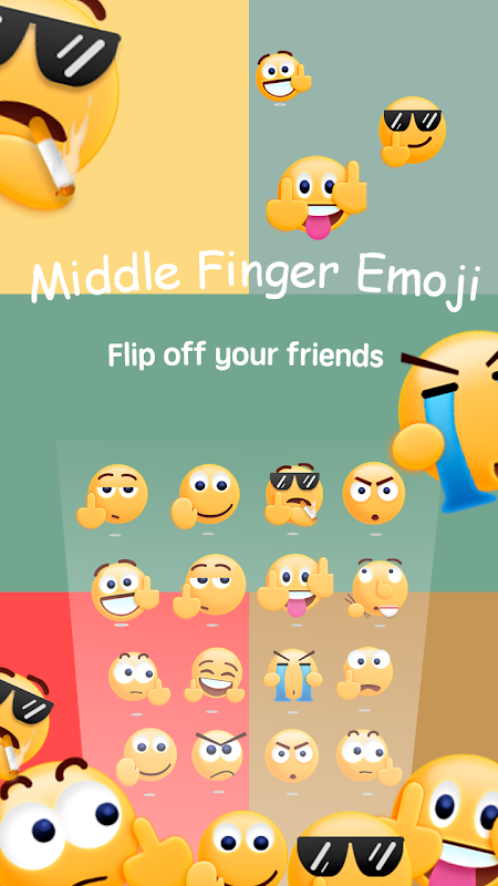 Middle Finger Emoji Sticker Screenshot 1