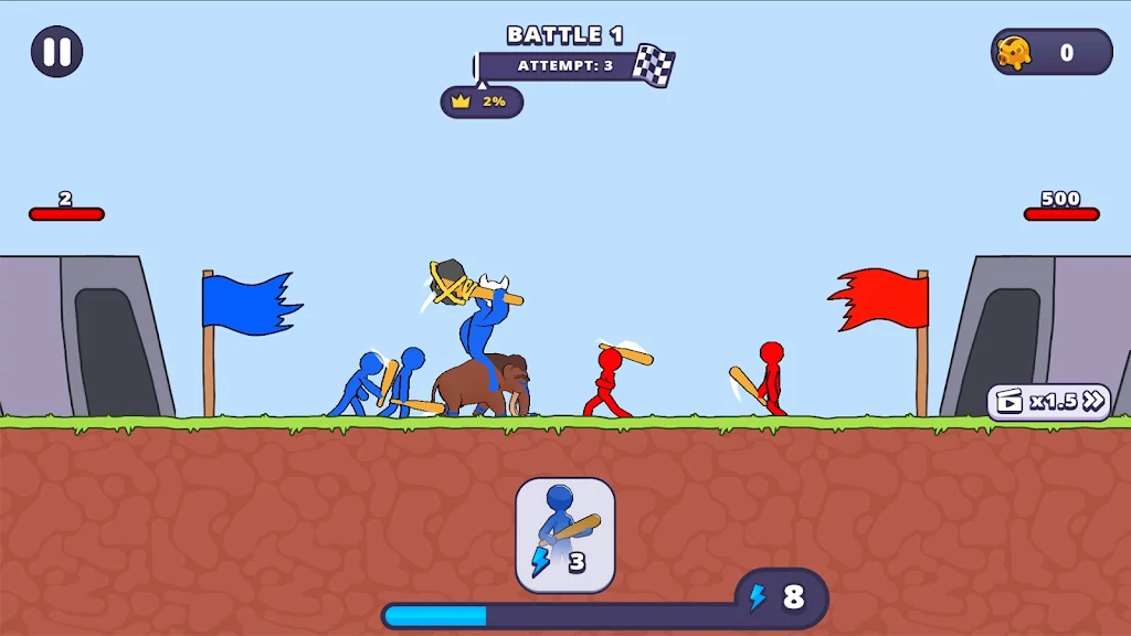 Stickman Fight: War of the Age Screenshot 2