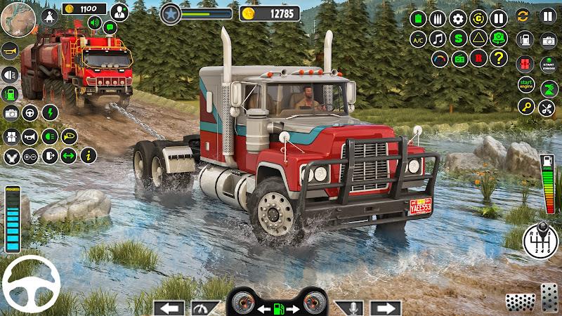 Snow Mud Truck Runner Offroad экрана 4