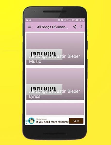 All Songs Of Justin Bieber Offline ဖန်သားပြင်ဓာတ်ပုံ 3