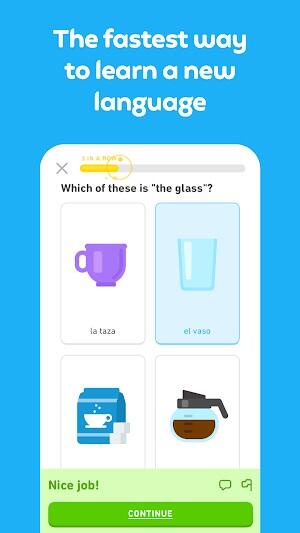 Duolingo: уроки иностранного экрана 1