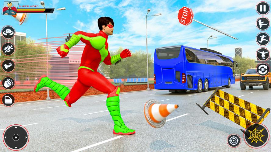 Spider Flying Rope Hero Games Screenshot 4