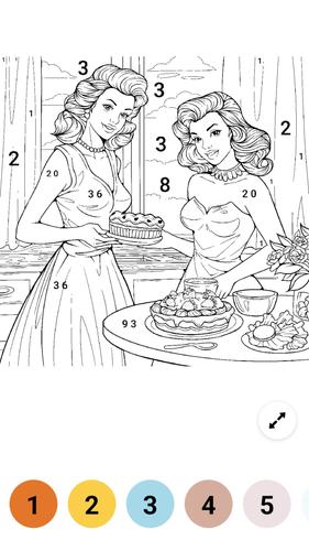 Coloring Book-lake colouring экрана 4