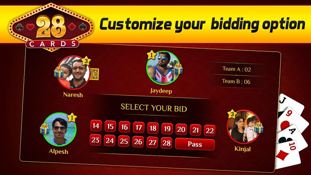 28 Card Game Screenshot 2