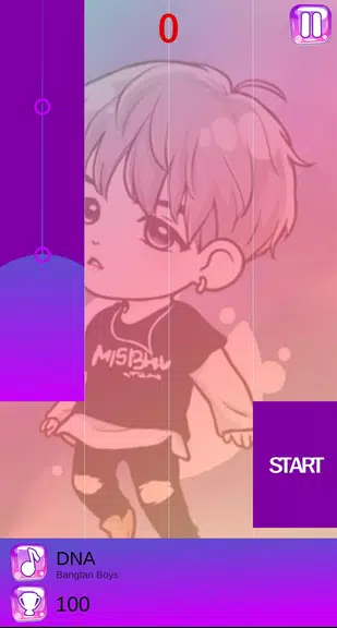 BTS Chibi Piano Tiles captura de pantalla 