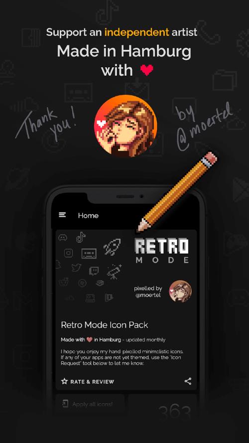 Retro Mode - Icon Pack (Light) ဖန်သားပြင်ဓာတ်ပုံ 4