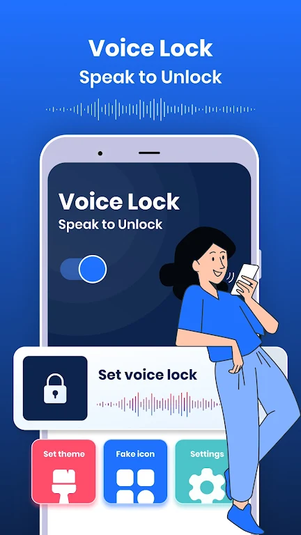 Voice Lock : Speak to Unlock スクリーンショット 1