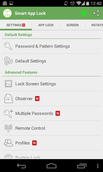 Smart App Lock ekran görüntüsü 1