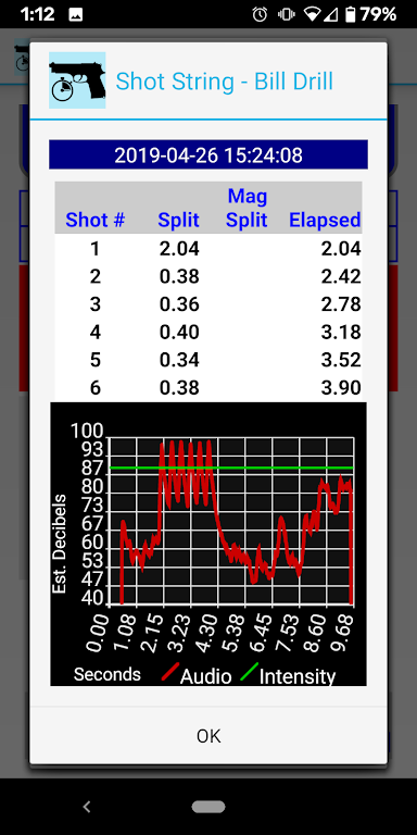 Splits - Shot Timer captura de pantalla 