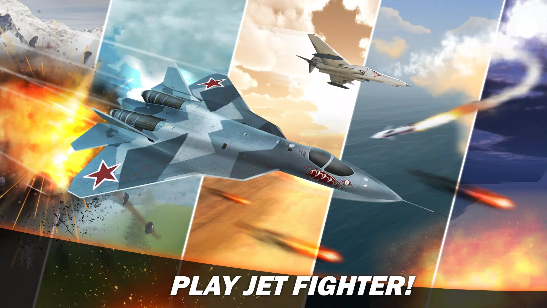 Jet Fighter Airplane Racing स्क्रीनशॉट 1