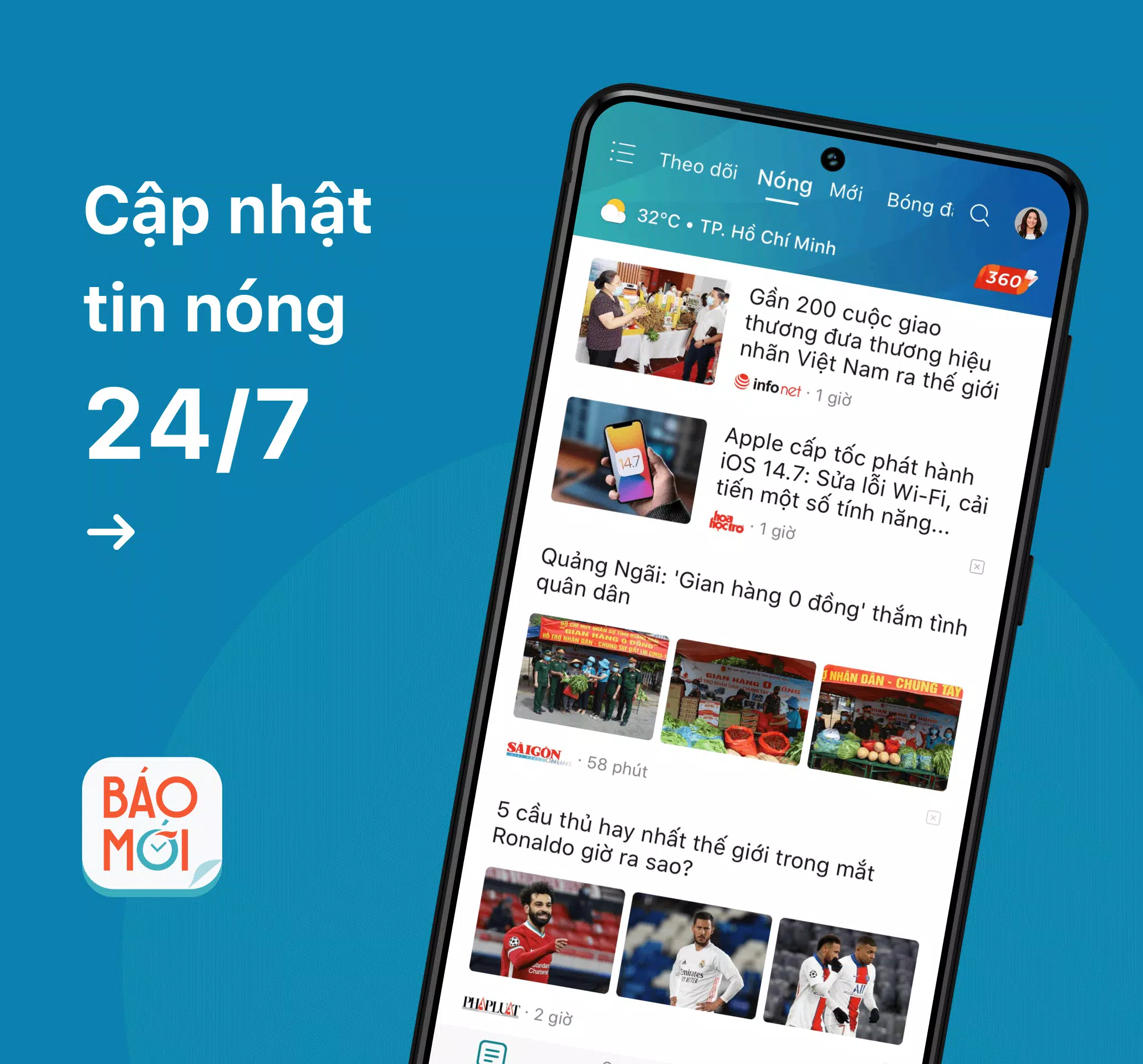 Báo Mới - Tin mới 24h Screenshot 1