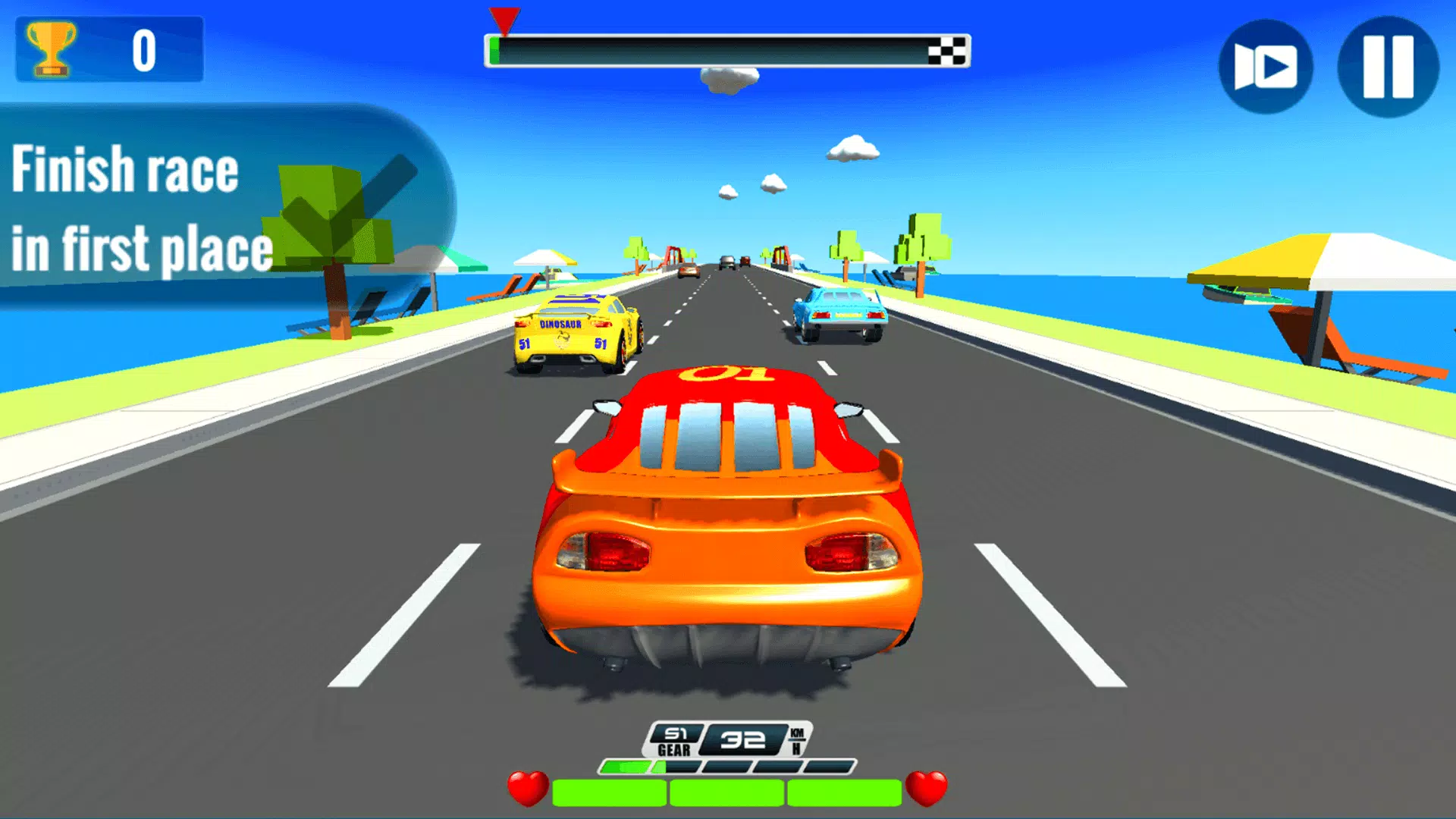 Super Kids Car Racing Screenshot 4