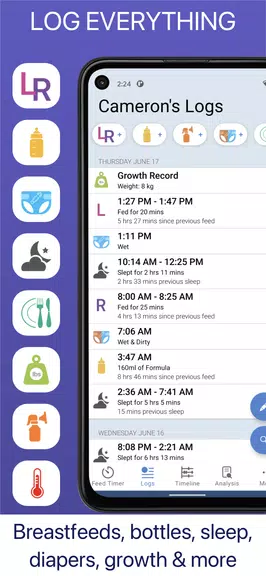 Screenshot Baby Feed Timer, Breastfeeding 3