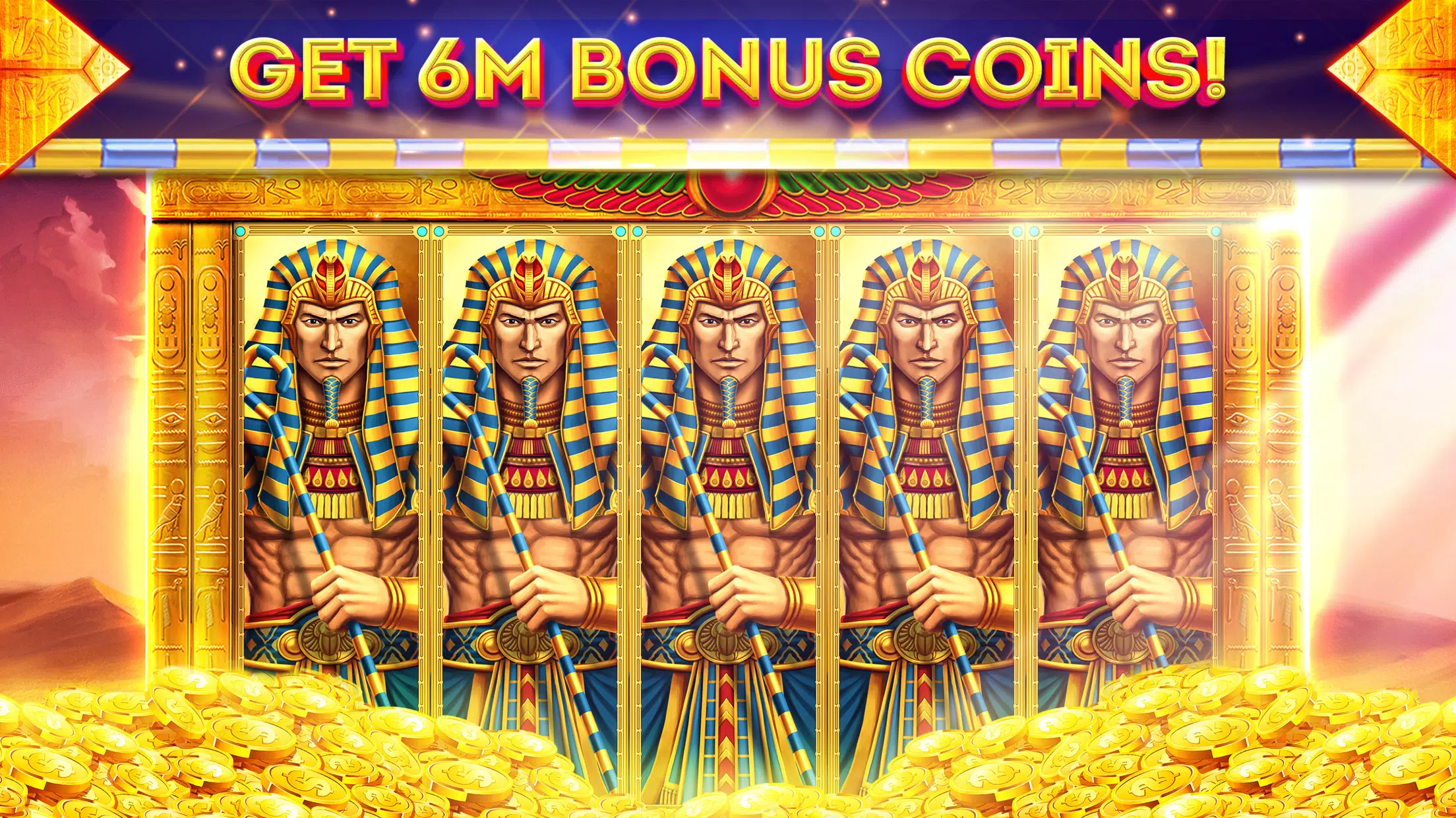 Pharaohs of Egypt Slots Casino captura de pantalla 