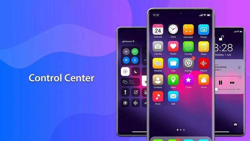 MiniPhone Launcher Launcher OS ảnh chụp màn hình 1