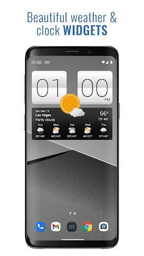 Sense V2 Flip Clock & Weather ဖန်သားပြင်ဓာတ်ပုံ 1