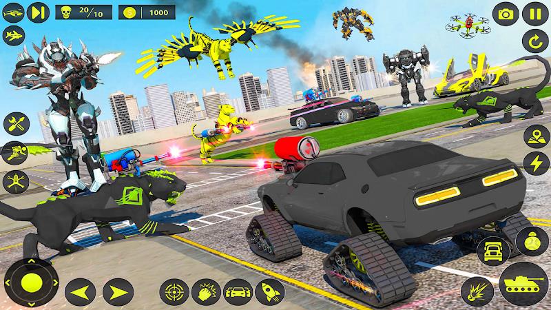 Army Tank Robot Car Games: ဖန်သားပြင်ဓာတ်ပုံ 2