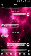 SMS Messages GlassNebula Theme ekran görüntüsü 2