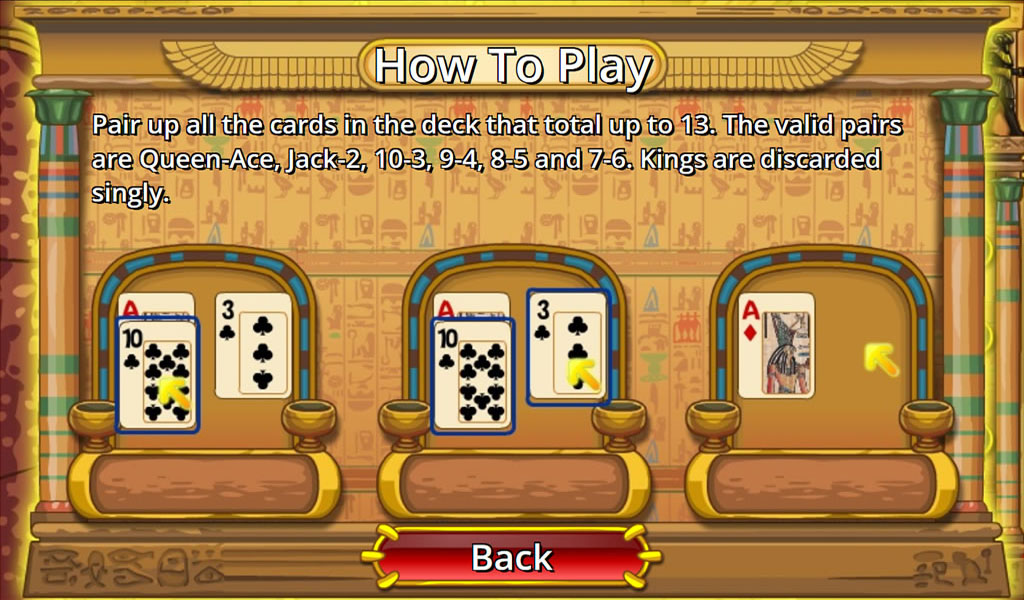 Egypt Pyramid Solitaire screenshot 1