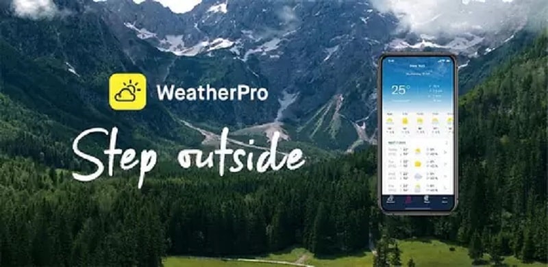 WeatherPro ဖန်သားပြင်ဓာတ်ပုံ 1