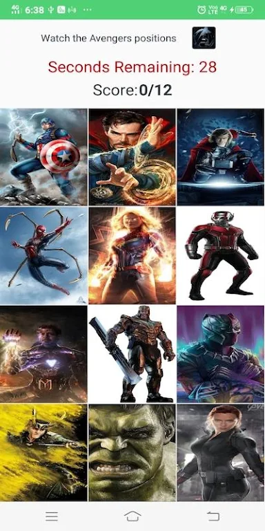 Avengers Cards Flip Game应用截图第4张