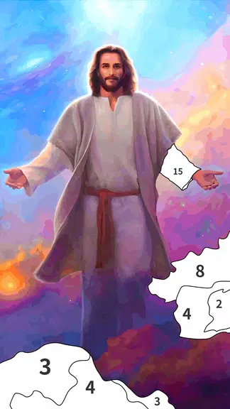 Jesus Coloring Book Color Game ảnh chụp màn hình 1