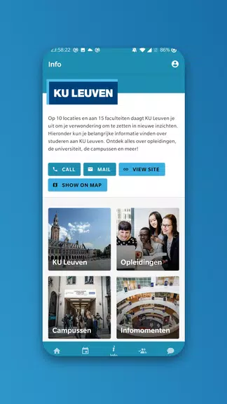 KU Leuven events ekran görüntüsü 2