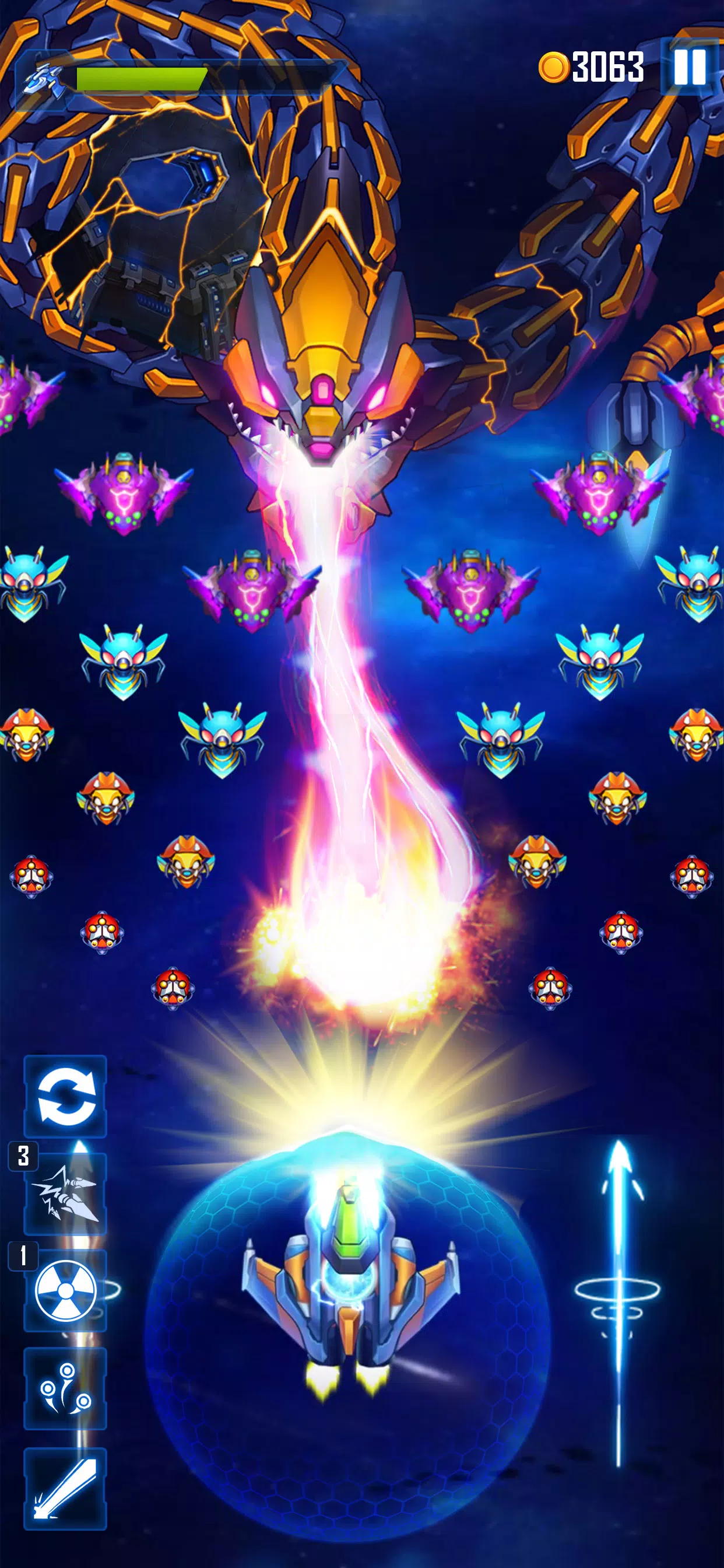 WindWings: Space Shooter ဖန်သားပြင်ဓာတ်ပုံ 1