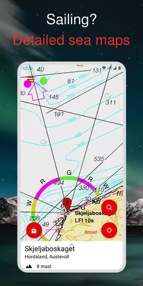 Mapa de Noruega captura de pantalla 