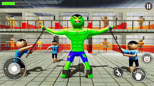 Incredible Monster: Superhero Prison Escape Games Captura de tela 3