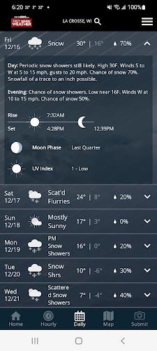 News 8000 First Warn Weather экрана 4