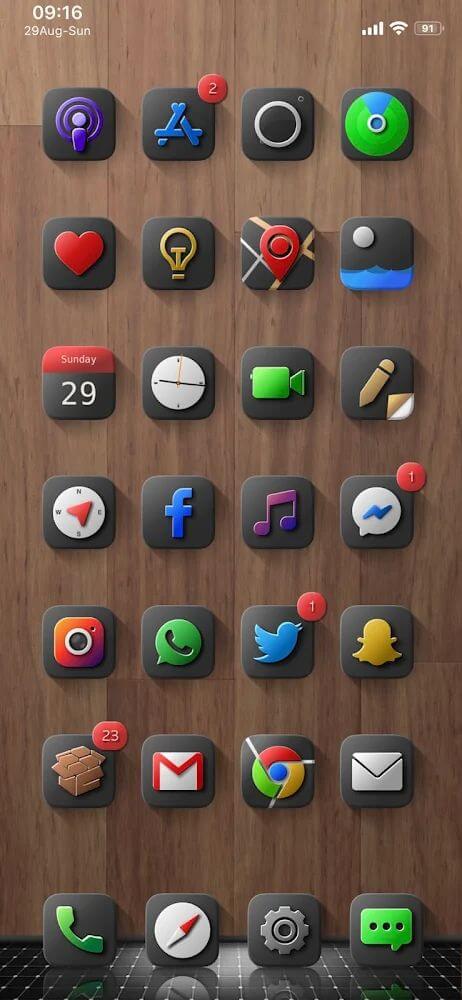 Shiiny Icon Pack Mod экрана 2