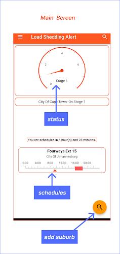 Load Shedding Alert экрана 1