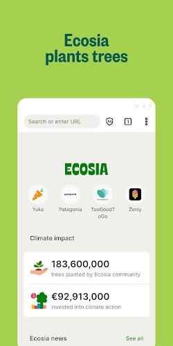 Ecosia. Nachhaltiger Browser Screenshot 2