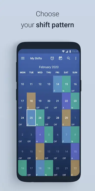 Shift Work Schedule Calendar screenshot 1