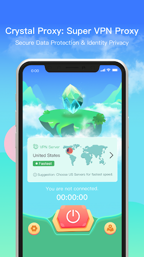 Crystal Proxy: Super VPN Proxy Screenshot 1