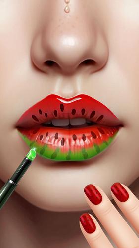 Lip Art Beauty DIY Makeup Game zrzut ekranu 3