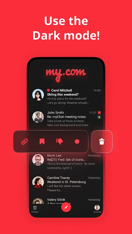myMail: почта для Gmail и Mail экрана 4
