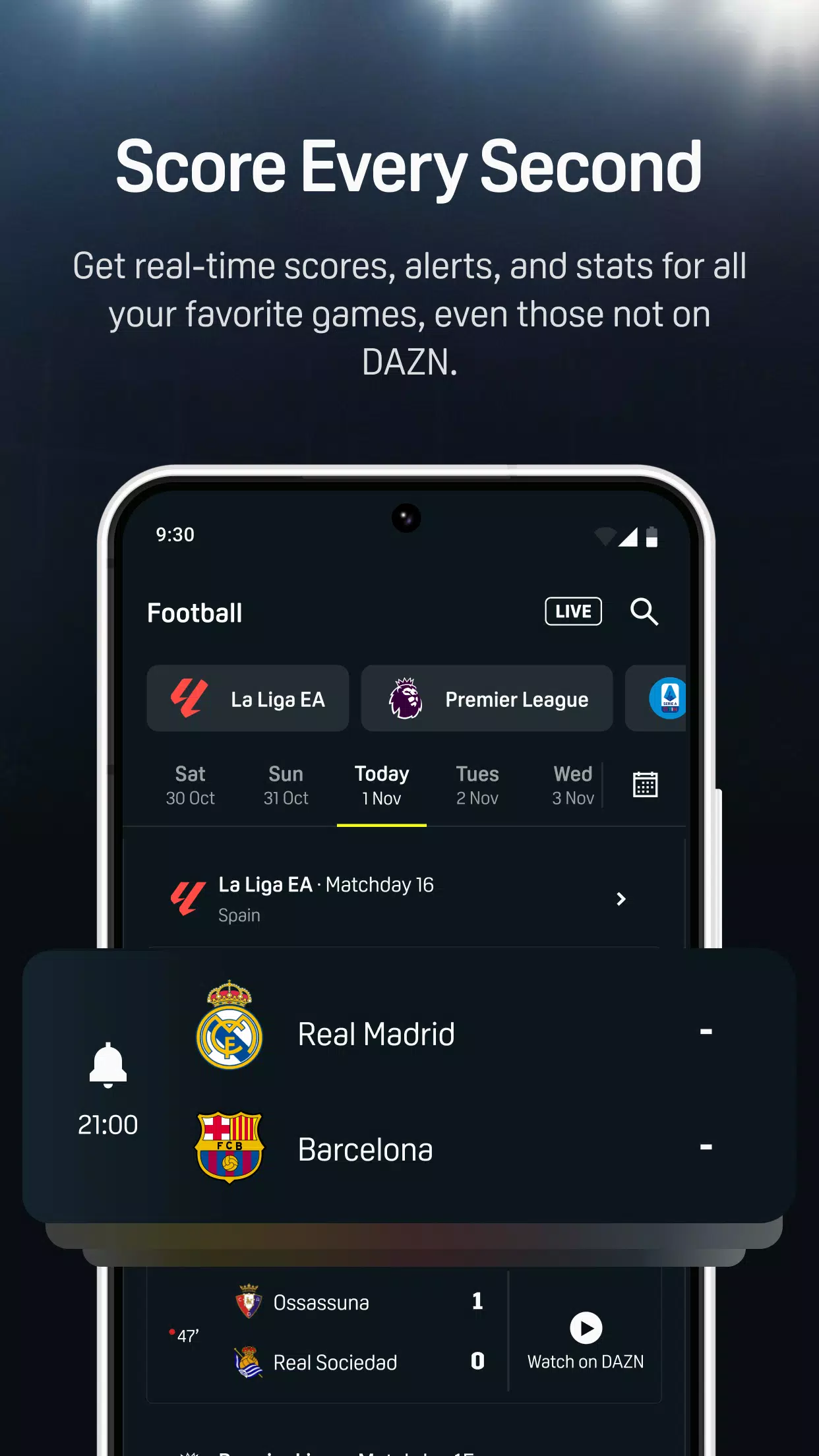 DAZN - Watch Live Sports应用截图第4张