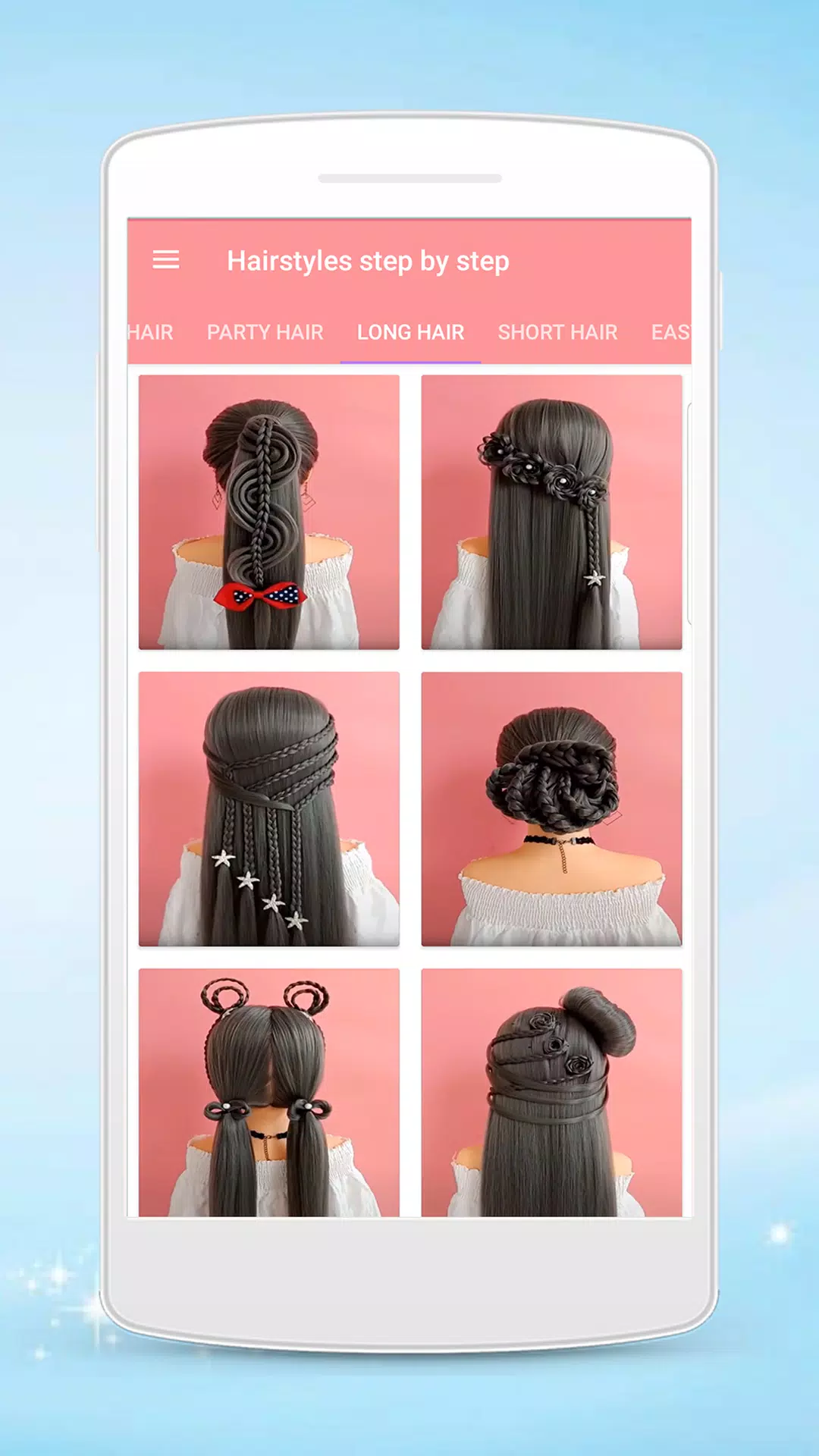 Hairstyles step by step Screenshot 1