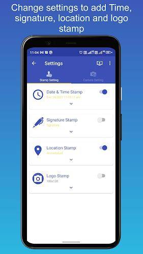 PhotoStamp Camera स्क्रीनशॉट 2