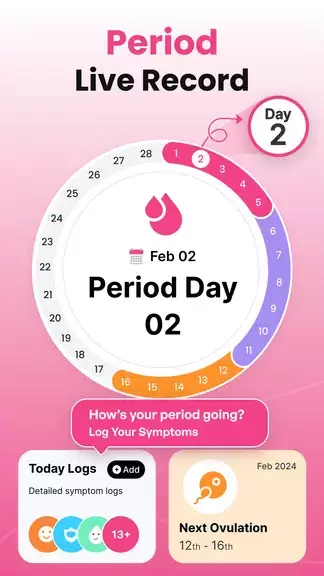 Period Tracker Ovulation Cycle screenshot 1