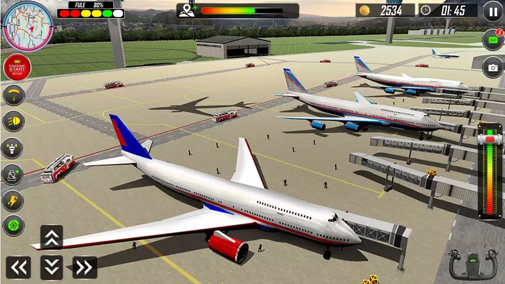 Real Plane Landing Simulator ဖန်သားပြင်ဓာတ်ပုံ 2