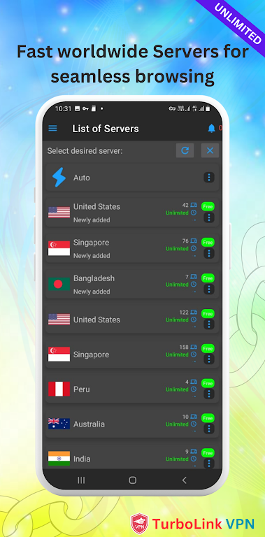 TurboLink VPN - Fast VPN Proxy экрана 2