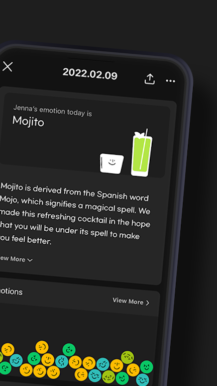 Mojitto - Daily Emoji Diary screenshot 2