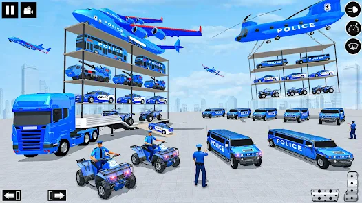 Police Multi Level Formula Car Parking Games Screenshot 1