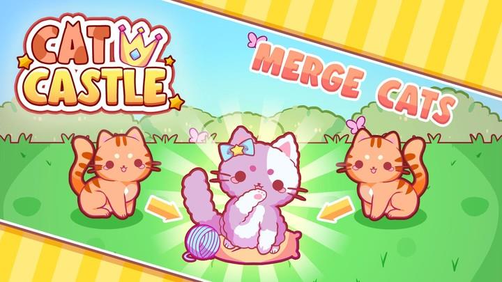 Cat Castle : Merge cute cats captura de pantalla 