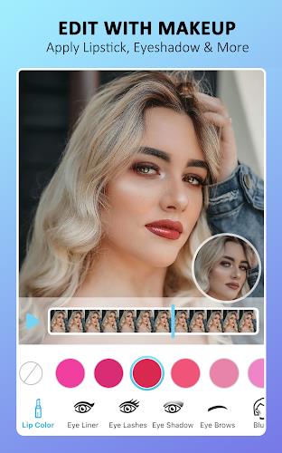 YouCam Video-Makeup & Retouch captura de pantalla 