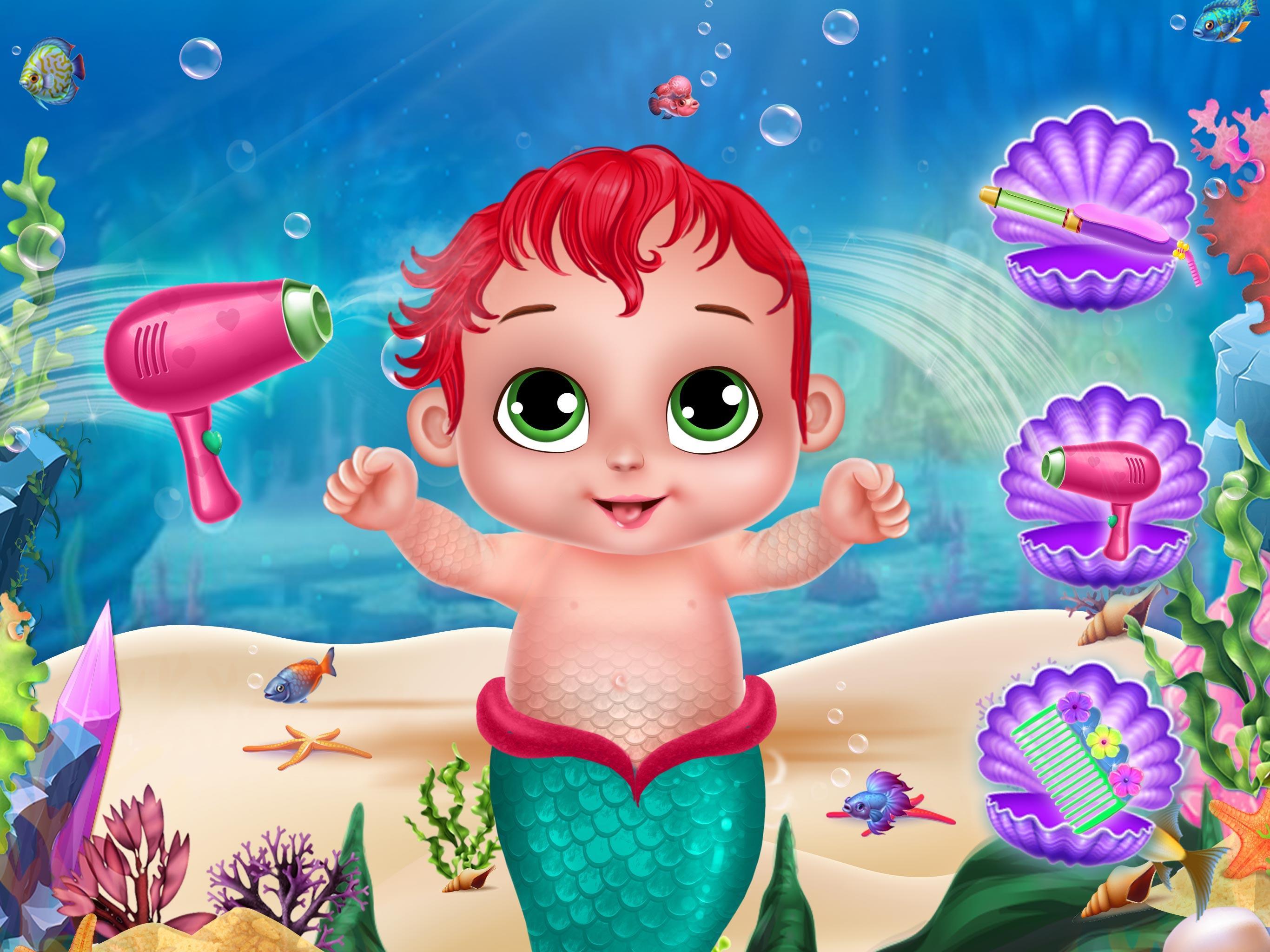 Mermaid Girl Care-Mermaid Game captura de pantalla 